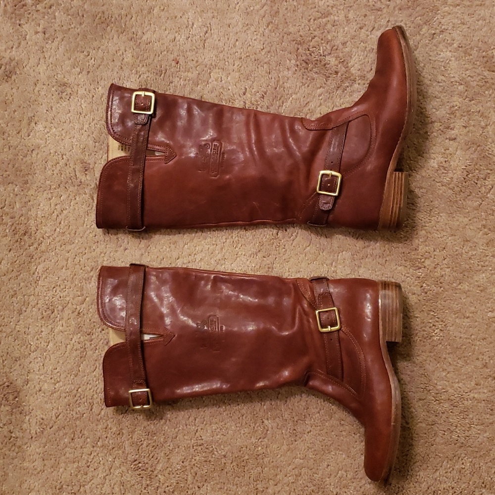 Coach leather boots